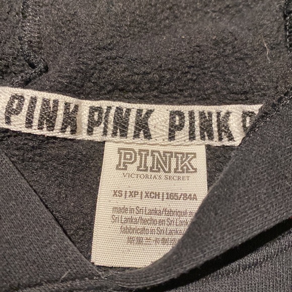 Pink by VS Black Sweater Hoodie Cropped XS - Picture 3 of 6
